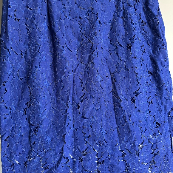 Royal blue lace dress. New with tags, cap-type sleeve - Picture 7 of 9